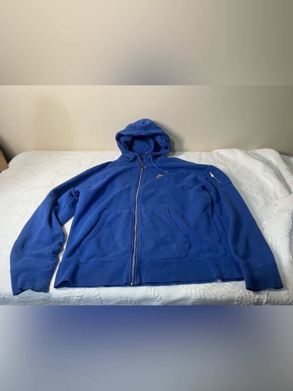 Nike Royal Blue Full-Zip Hoodie Sweatshirt